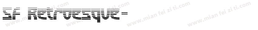 SF Retroesque字体转换